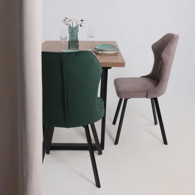 Кресло поворотное КАВРУС U-R, Nessi Dove 05, серо-коричневый велюр/черный_3