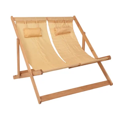 Кресло-шезлонг двойной DYATEL сиденье из ткани сосна (цвет дуб) фотография