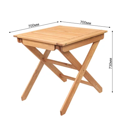 Стол раскладной 70*70см DYATEL, сосна (цвет дуб)_7