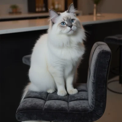 Стул барный LOGOS, черный шенилл Ote Canna 460/черный_8