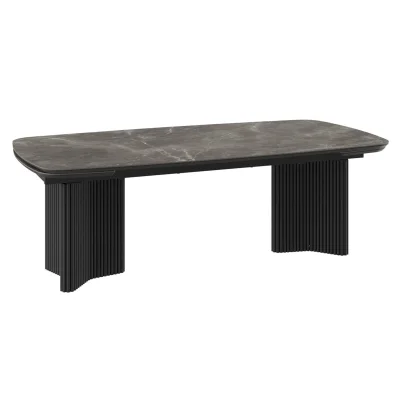 Стол RICHARD SLIDE-230, раздвижной 230(310)*115, BAYONA GREY PREMIUM CER/Черный фотография