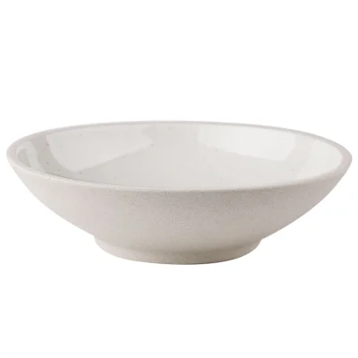 Блюдо глубокое STONE CLAY, керамика, белый, d20,5*5,8см фотография