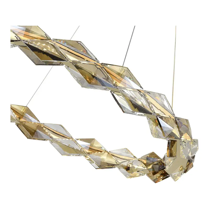 Люстра подвесная ST-Luce Золотистый/Прозрачный,Янтарный LED 1*30W 3000K DIAMANTA_preview_3