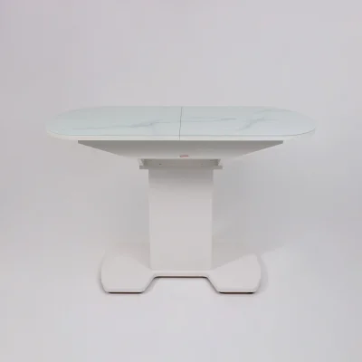 Стол КОРСИКА, фотопечать 1200(1515)*800, Мрамор белый 2/Белый матовый_18