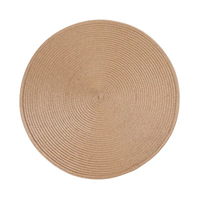 Подставка сервировочная JOY, круглая, темно-бежевый, 38см фотография