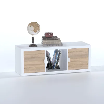 Стеллаж ФОРА 3  112х41х38см, белый_11