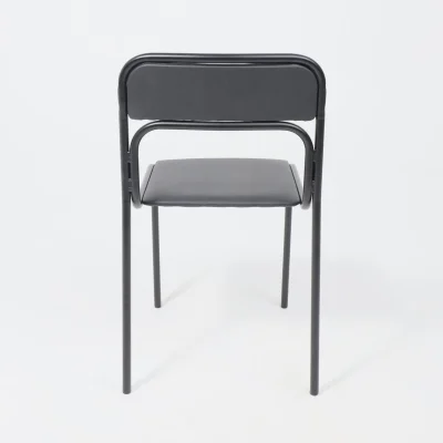 Стул на раме ASCONA BLACK V-4, кожзам, черный, ECONOM_5