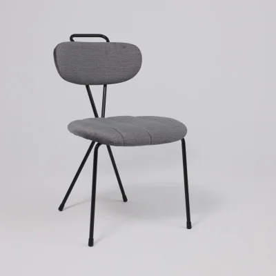 Стул TORI, серый велюр VOSS 15/черный_23