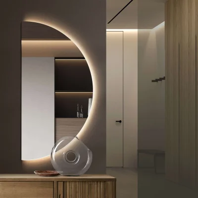 Зеркало с подсветкой, торцевой датчик, 1400*700, ЗП-165_2