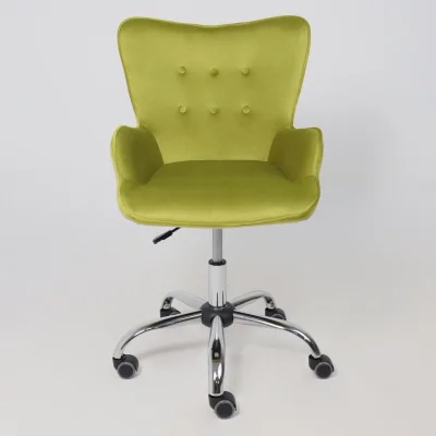 Кресло поворотное BELLA, велюр/оливковый_16