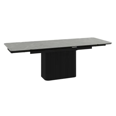 Стол VELVET-160, раздвижной 160(240)*90, NEW ARMANI GRAY ST CER/Черный_2