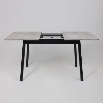 Стол TIRK RADIAL-110, раздвижной 110(142)х70, Серый сланец/Чёрный_27