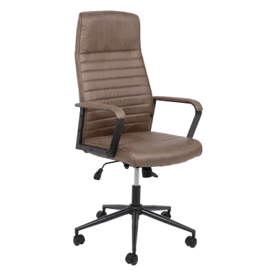 Кресло поворотное URBAN, ткань, коричнево-серый_1