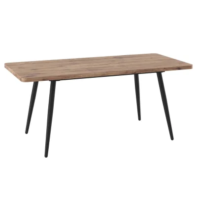 Стол BORG RADIAL-140, раздвижной 140(180)х85, Дуб Веллингтон/Чёрный_2