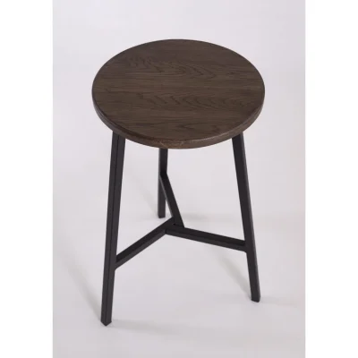 Стул полубарный круглый TRH-63 мореный/черный_4