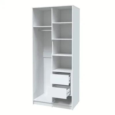 Шкаф КОНЦЕПТ КТ-Ш2(з), к.Белый/ф.Белый  (В2128хШ918хГ547мм)_3