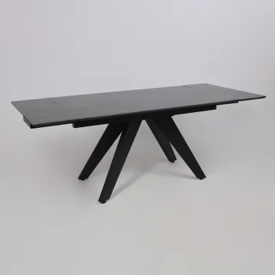 Стол AV 2122, МДФ+керамика, раздвижной 1400 (2000)*850 черный, матовый SHAKESPEARE/черный_17