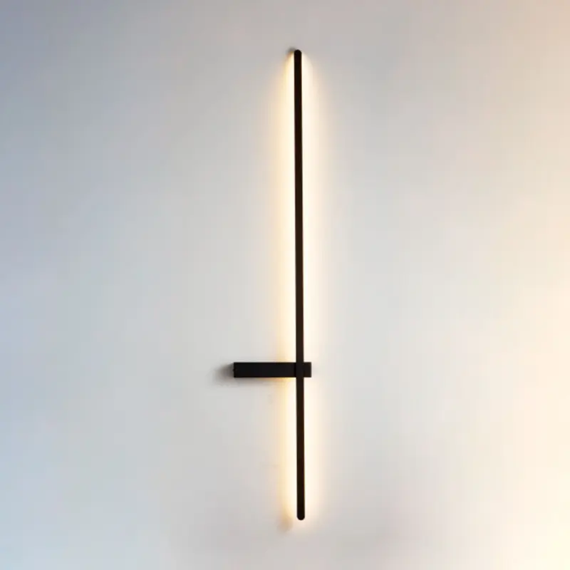 Светильник STRING SLIM, настенный, LED, 80 см, чёрный фотография
