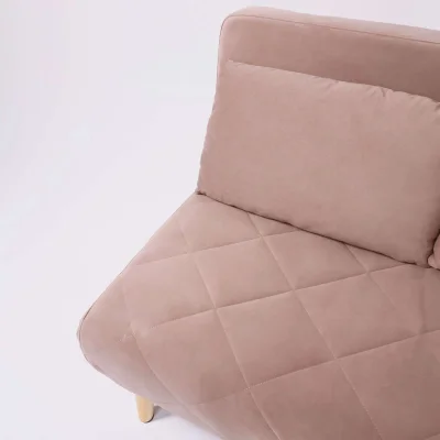 Диван ЭЛЛИ 140, бежевый Велютто люкс 22 / бук_8