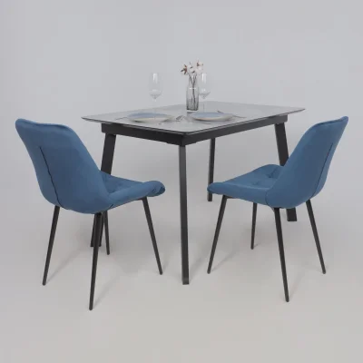 Стул AV 405, синий бархат Confetti deep ocean/черный_4