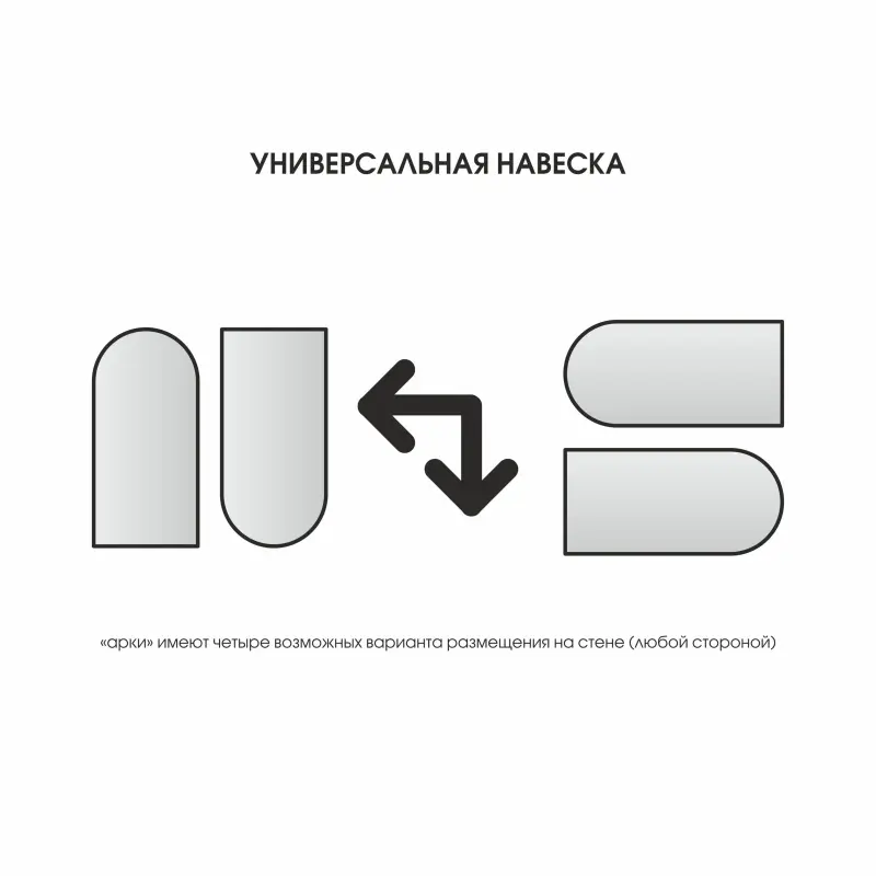 Зеркало с шлифованной кромкой и УФ-печатью (золото), 1500*500, Д-091_preview_5