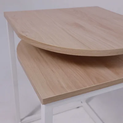 Стол журнальный CHIP, орех/белый, 400*400*550_6