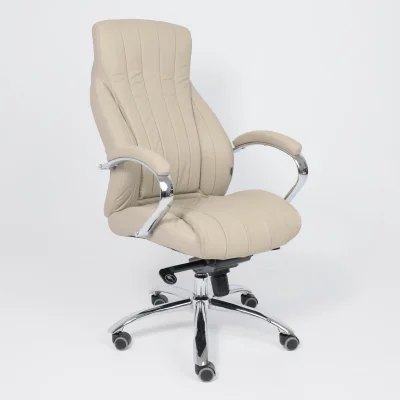 Кресло поворотное MASTIF, мультиблок, натуральная кожа, бежевый_3