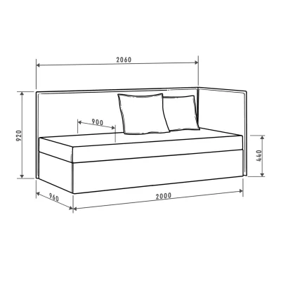 Тахта САТУ Zoom NEW Olive 25, оливковый_7