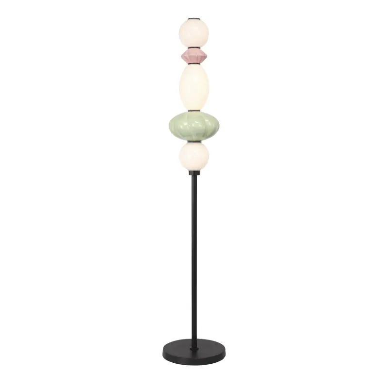 Светильник напольный ST-Luce черный/розовый, зелёный, опаловый LED 1*20W 3000K FLORENTINI фотография