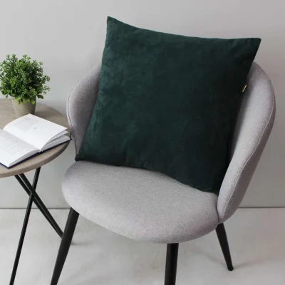 Подушка декоративная МАТЕХ VELOURS 48*48*10. Цвет темно-зеленый, арт. 64-794_2