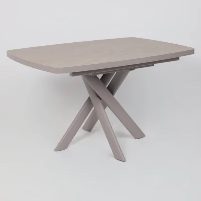 Стол LEONEL-130, раздвижной 130(165)х85, Бежевый камень-HPL/Капучино_7