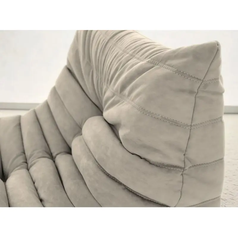 Бескаркасное кресло-шезлонг Француз BeanBag 90*45 / микровелюр, Латте_preview_3