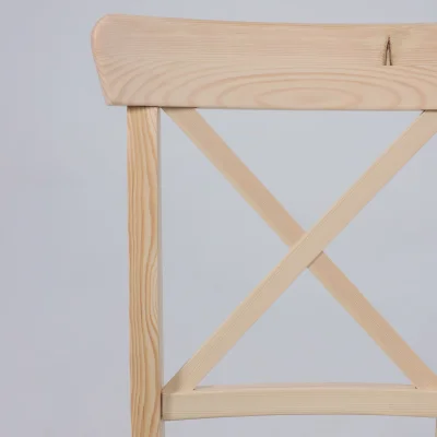 Стул Ингольф, тон 15, прозрачный лак/серая ткань Аризона дождь 149/2_13