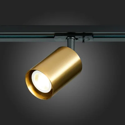 Св-к трек. Золотистый GU10 1*50W  IP20 L100xW70xH172 220V Без ламп BASE_2