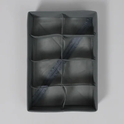 Контейнер для хранения MACKENZIE-1, 8 ячеек, серый, 34*24*9см_6