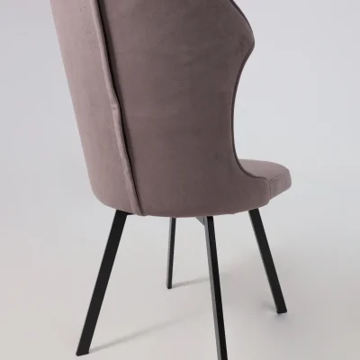 Кресло поворотное КАВРУС U-R, Nessi Dove 05, серо-коричневый велюр/черный_14