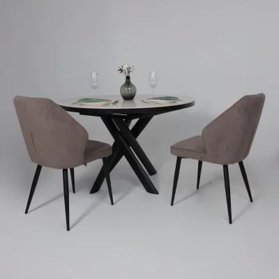 Стул MICHAEL, b05 LATTE LUX\черный_4