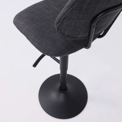 Стул барный JESSY, темно-серая ткань/черный_12