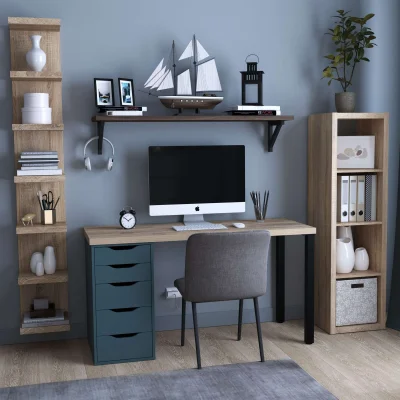 Стеллаж ФОРА 4Л 146х41х38см, дуб беленый_3