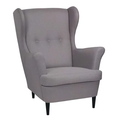 Кресло для отдыха Тойво Velutto 32, серый (черные опоры) RU фотография