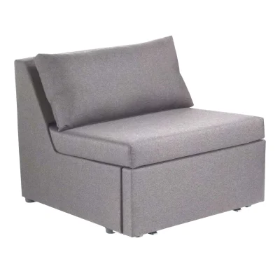 Кресло для отдыха Такка Velutto 32, серый (черные опоры) фотография