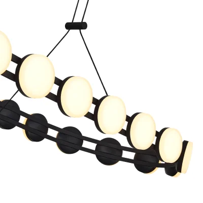 Светильник подвесной ST-Luce черный/белый LED 1*50W 4000K MONRO_6