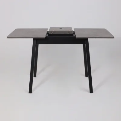 Стол TIRK RADIAL-94, раздвижной 94(126)х64, Дымчатая керамика/Чёрный_20