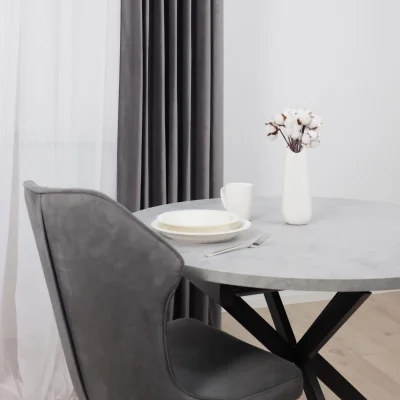 Комплект штор "Бархат" 1,5+1,5х2,7м  на люверсах, цвет серый (арт.5018-139)_3