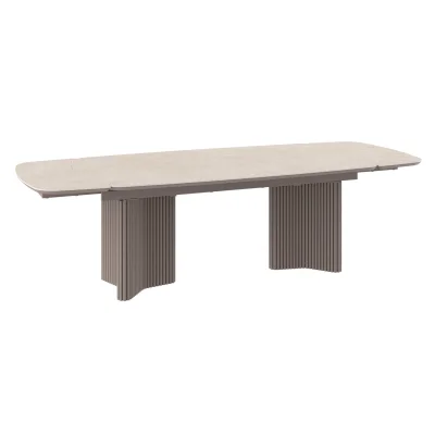 Стол RICHARD SLIDE-200, раздвижной 200(280)*110, BAYONA IVORY PREMIUM CER/Капучино_2