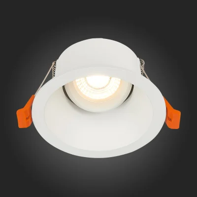 Св-к встр. Белый GU10 1*50W  D103xH52 220V Без ламп Встраиваемые светильники_2