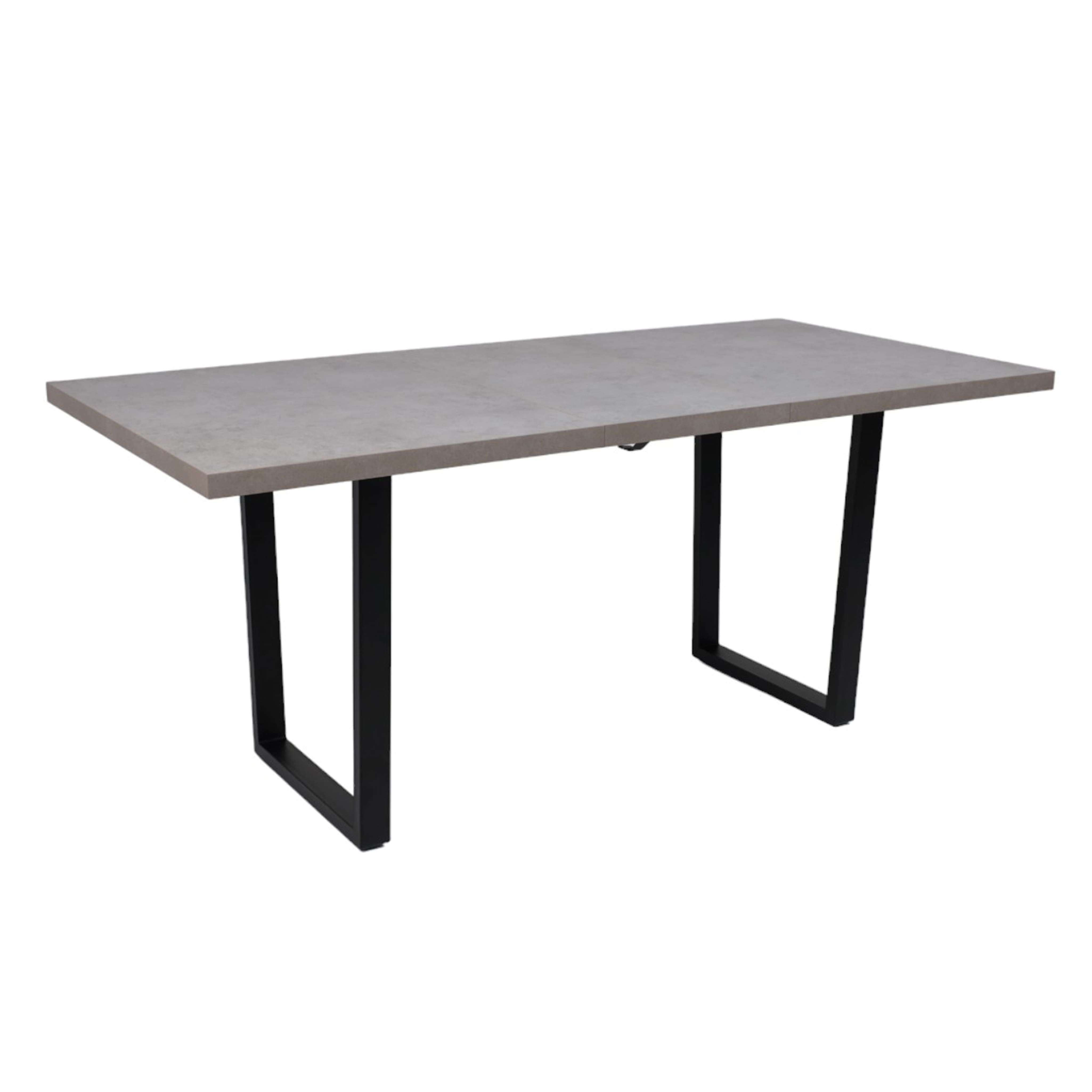 Стол FIT 120 раздвижной, 1200(1600)*800, Бетон светлый/Черный_preview_9
