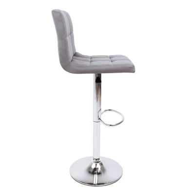 Стул барный LOGOS, (темно-серый велюр HCJ-40/хром)_3