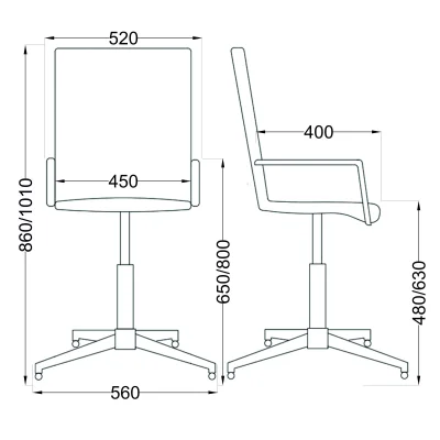 Стул барный ROSIO, 2, поворотный, (светло-зеленый)_4