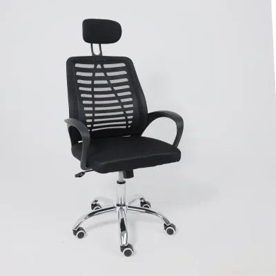 Кресло рабочее CONSUL NEW, ткань/сетка, черный (с подголовником)_21